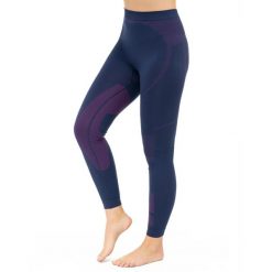 Legginsy termoaktywne Damskie Brubeck DRY. Fioletowe bielizna termoaktywna damska Brubeck, bez wzorów, z elastanu, sportowe. Za 129.99 zł.