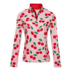 Bluza narciarska Damska Gareth & Lucas The One Hundred and Eight. Czerwone bluzy bez kaptura GARETH & LUCAS, na zimę, bez wzorów, z elastanu, bez kaptura, narciarskie. Za 229.99 zł.