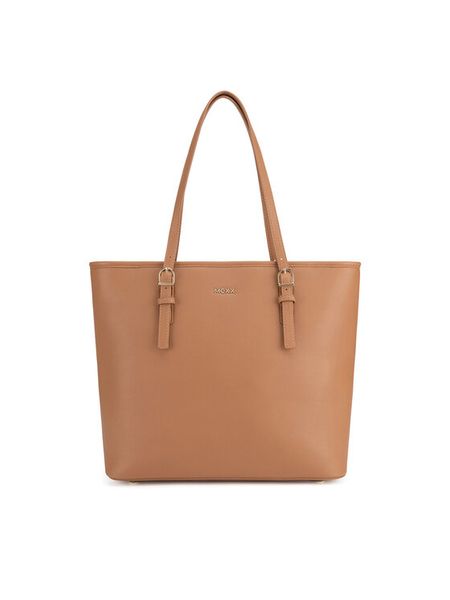 MEXX Torebka MEXX-B-012-06 Brązowy. Brązowe shopper bag Mexx, bez wzorów, z materiału, bez dodatków. Za 199.99 zł.