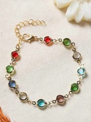 Lodie Silver Pozłacana bransoletka z cyrkoniami rozmiar: onesize. Szare bransoletki Lodie Silver, z cyrkonią, metalowe. Za 43.99 zł.