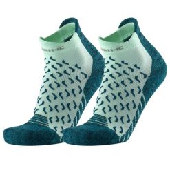 Skarpety trekking kobieta Therm-ic Outdoor UltraCool Ankle Lady wysokosc kostki. Zielone skarpetki THERM-IC, bez wzorów, z materiału. Za 73.00 zł.