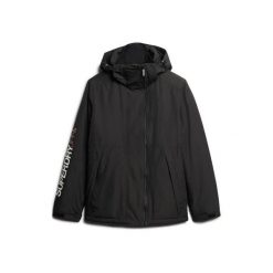 Kurtka przeciwdeszczowa z kapturem Superdry Yachter. Brązowe kurtki Superdry, l, bez wzorów, z poliesteru, klasyczne, z kapturem. Za 468.05 zł.