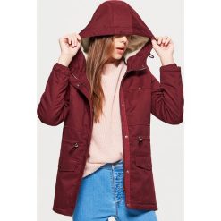 Parka z kapturem - Bordowy. Płaszcze marki House. W wyprzedaży za 129.99 zł.