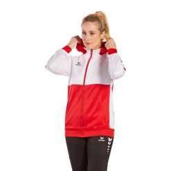 Kurtka treningowa z kapturem dla kobiet Erima Six Wings. Białe kurtki Erima, l, bez wzorów, z materiału, sportowe, z kapturem. W wyprzedaży za 239.00 zł.