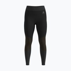 Spodnie termoaktywne damskie ODLO Fundamentals Performance Warm Bl Bottom Long. Czarne spodnie narciarskie ODLO, bez wzorów, narciarskie. Za 169.99 zł.