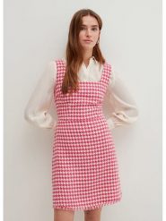 STEFANEL Sukienka w kolorze różowo-białym rozmiar: 34. Różowe sukienki Stefanel, bez wzorów, bez kołnierzyka, bez ramiączek, mini. Za 140.20 zł.