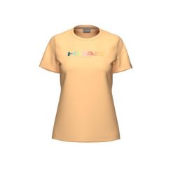 RAINBOW T-Shirt Women. Brązowe t-shirty sportowe Head, bez wzorów, bez ramiączek, tenisowe. W wyprzedaży za 136.00 zł.