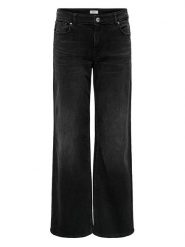 ONLY Dżinsy - Comfort fit - w kolorze czarnym rozmiar: W33/L34. Czarne jeansy ONLY, l, z aplikacjami, ze skóry, klasyczne. Za 79.40 zł.