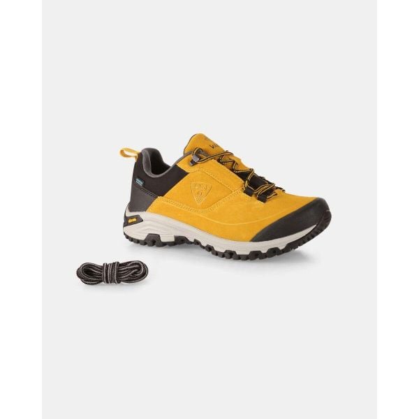 Buty trekkingowe Kilpi Anak Low WP-U. Żółte buty trekkingowe Kilpi, bez wzorów, z nylonu, bez zapięcia, trekkingowe. Za 835.17 zł.