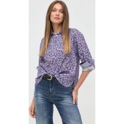 MAX&Co. koszula bawełniana damska kolor fioletowy relaxed z kołnierzykiem klasycznym. Fioletowe koszule MAX&Co., bez wzorów, z bawełny, klasyczne, bez kołnierzyka, bez ramiączek. W wyprzedaży za 439.99 zł.