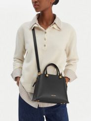 GINO ROSSI Torebka C-RC-19689 Czarny. Czarne torebki klasyczne Gino Rossi, bez wzorów, z materiału, bez dodatków. Za 249.99 zł.