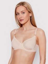 Chantelle Biustonosz z fiszbiną Pure Light C10M10 Beżowy. Brązowe biustonosze Chantelle, bez wzorów, z syntetyku. Za 269.99 zł.