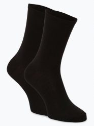 Marie Lund Skarpety pakowane po 2 szt. Kobiety Bawełna czarny, 39-42. Czarne skarpetki Marie Lund, bez wzorów, z bawełny. Za 39.95 zł.