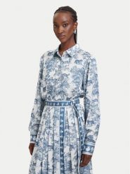 Fracomina Koszula FS26ST6020W435K5 Niebieski jasny Regular Fit. Niebieskie koszule Fracomina, s, bez wzorów, z syntetyku, bez kołnierzyka, bez ramiączek. Za 539.99 zł.