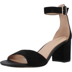 Sandały GEOX D VIRNILISA 65 S Czarny. Czarne sandały Geox, bez wzorów, ze skóry, sportowe, bez obcasa, bez zapięcia. Za 432.99 zł.