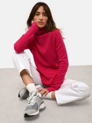 Just Cashmere Kaszmirowy sweter "Lexie" w kolorze różowym rozmiar: XXL. Różowe swetry Just Cashmere, xxl, bez wzorów, z kaszmiru, bez ramiączek. Za 370.71 zł.