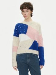 Pepe Jeans Sweter Nora PL702238 Kolorowy Loose Fit. Swetry Pepe Jeans, xs, bez wzorów, z jeansu, bez ramiączek. Za 289.99 zł.