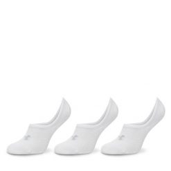 Zestaw 3 par stopek unisex Under Armour. Białe skarpetki sportowe Under Armour, bez wzorów, do biegania. Za 69.99 zł.