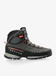 Buty trekkingowe damskie La Sportiva TX5 GTX. Szare buty trekkingowe La Sportiva, bez wzorów, z gore-texu, przed kolano, bez zapięcia, outdoorowe, gore-tex. Za 994.49 zł.