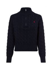 Polo Ralph Lauren Sweter z dzianiny Kobiety Bawełna niebieski, XL. Niebieskie swetry Polo Ralph Lauren, xl, bez wzorów, z bawełny, bez ramiączek. Za 849.95 zł.