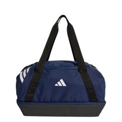 TORBA TIRO DUFFLE BAG SMALL WITH BOTTOM COMPARTMENT. Białe torby sportowe adidas, bez wzorów, z materiału. Za 169.00 zł.
