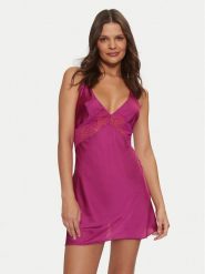Hunkemöller Koszula nocna Nina 206648 Różowy Regular Fit. Czerwone koszule nocne Hunkemöller, xl, bez wzorów, z syntetyku, bez ramiączek. Za 119.99 zł.