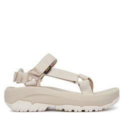 Sandały Teva. Brązowe sandały Teva, bez wzorów, bez obcasa, na płaskiej podeszwie, bez zapięcia. Za 399.99 zł.