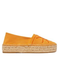 Espadryle Genuins. Brązowe espadryle Genuins, bez wzorów, bez obcasa. Za 249.99 zł.