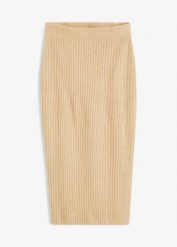 Spódnica ołówkowa. Brązowe spódnice bonprix, bez wzorów, eleganckie, ołówkowe. Za 119.99 zł.