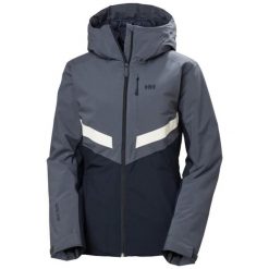 Damska kurtka narciarska Helly Hansen Edge 3.0. Szare kurtki narciarskie Helly Hansen, na zimę, bez wzorów, z kapturem, narciarskie. Za 1,381.50 zł.