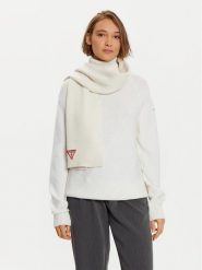 Guess Szalik AW5235 VIS03 Biały. Białe szaliki i kominy Guess, z aplikacjami, z materiału. Za 299.99 zł.