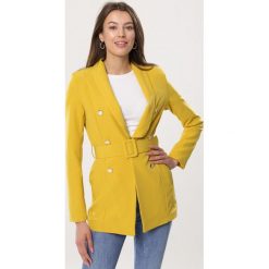 Żółta Marynarka Polar. Bluzy z polaru Born2be. Za 129.99 zł.