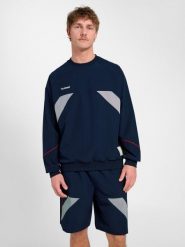 Bluza Hummel World 26. Niebieskie bluzy z kapturem Hummel, uniwersalny, bez wzorów, z materiału, bez kaptura, na fitness i siłownię. Za 270.60 zł.