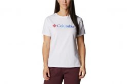 Columbia Sun Trek W Graphic Tee, damski t-shirt. Białe t-shirty sportowe Columbia, xs, bez wzorów, z bawełny, bez ramiączek, trekkingowe. Za 69.00 zł.