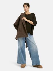 Milano Italy Sweter w kolorze ciemnobrązowym rozmiar: XS. Brązowe swetry Milano Italy, xs, bez wzorów, z kaszmiru, bez ramiączek. Za 173.99 zł.