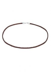 Elli Damski Choker Basic sztuczna skóra brąz ze srebra próby 925 Sterling Silver Naszyjniki 1 ct. Szare naszyjniki Elli, z materiału, srebrne. Za 203.99 zł.