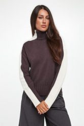 Golf damski wełniany TWINSET. Swetry Twinset Milano, l, bez wzorów, z wełny, bez ramiączek. Za 909.00 zł.