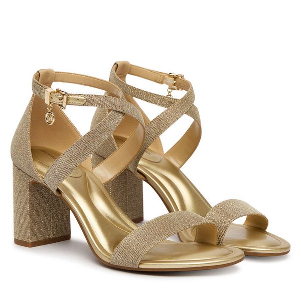 Sandały MICHAEL Michael Kors. Żółte kozaki MICHAEL Michael Kors, bez wzorów, bez obcasa, na słupku, bez zapięcia. Za 699.99 zł.