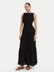 MICHAEL Michael Kors Sukienka letnia MS582VF7R3 Czarny Regular Fit. Czarne sukienki MICHAEL Michael Kors, xxl, bez wzorów, z syntetyku, bez kołnierzyka, bez ramiączek. Za 1,219.00 zł.