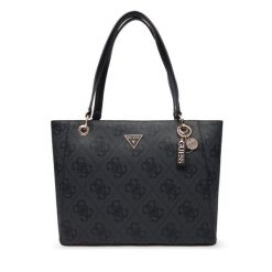 Torebka Guess. Szare shopper bag Guess, z aplikacjami, bez dodatków. Za 679.99 zł.