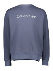 Calvin Klein Bluza w kolorze niebieskim rozmiar: S. Niebieskie bluzy Calvin Klein, s, bez wzorów, z bawełny, bez kaptura. Za 239.99 zł.