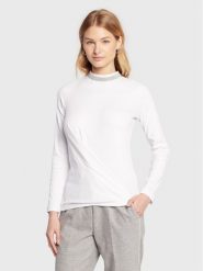 Fabiana Filippi Bluzka JED222B708 Biały Regular Fit. Białe bluzki Fabiana Filippi, bez wzorów, z bawełny, bez kołnierzyka, bez ramiączek. Za 899.99 zł.