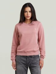 G-Star Bluza w kolorze jasnoróżowym rozmiar: XL. Różowe bluzy bez kaptura G-Star, xl, bez wzorów, z bawełny, bez kaptura. Za 181.33 zł.