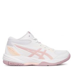 Buty halowe Asics. Białe buty sportowe lifestyle ASICS, bez wzorów, sportowe, bez zapięcia. Za 429.99 zł.