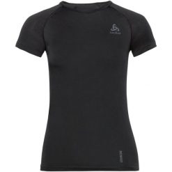 Koszulka damska Odlo BL TOP crew neck s/s PERFORMANCE X-LIGHT. Czarne topy ODLO, s, bez wzorów, sportowe, bez kołnierzyka, bez ramiączek. Za 249.99 zł.