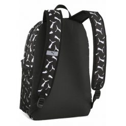 Plecak PUMA Phase z nadrukiem na całej powierzchni 22 l PUMA Black Logo Aop. Fioletowe plecaki Puma, bez wzorów, z nadrukiem, bez dodatków. W wyprzedaży za 104.00 zł.