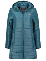 Geographical Norway Płaszcz pikowany "Atika" w kolorze morskim rozmiar: XXL. Niebieskie płaszcze Geographical Norway, xxl, bez wzorów, bez kaptura. Za 180.49 zł.