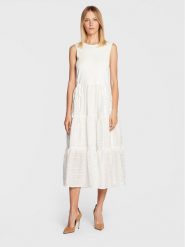 Ted Baker Sukienka codzienna Skylir 261700 Biały Regular Fit. Białe sukienki Ted Baker, na co dzień, bez wzorów, z wiskozy, bez kołnierzyka, bez ramiączek, proste. Za 1,039.00 zł.
