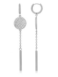 U.S. Polo Assn. Kolczyki-kreole z kryształami rozmiar: onesize. Białe kolczyki U.S. Polo Assn., z kryształem, metalowe. Za 101.45 zł.