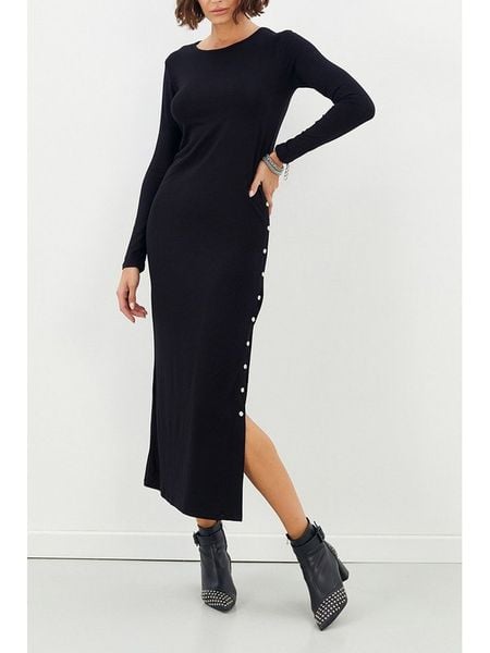 Milan Kiss Sukienka w kolorze granatowym rozmiar: M. Niebieskie sukienki Milan Kiss, m, bez wzorów, bez kołnierzyka, bez ramiączek, midi. Za 170.87 zł.